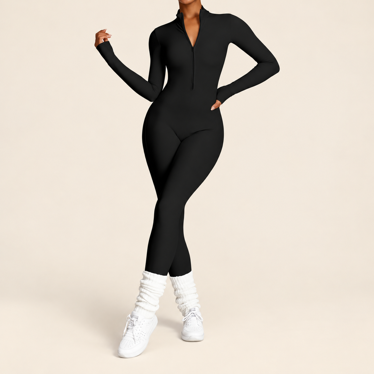 Thermal Zip-Up Jumpsuit