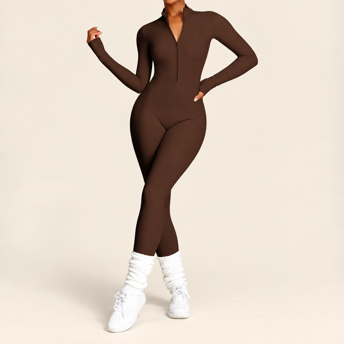 Thermal Zip-Up Jumpsuit