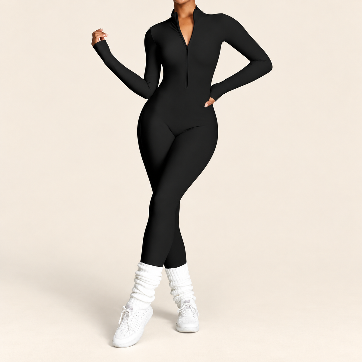 Thermal Zip-Up Jumpsuit